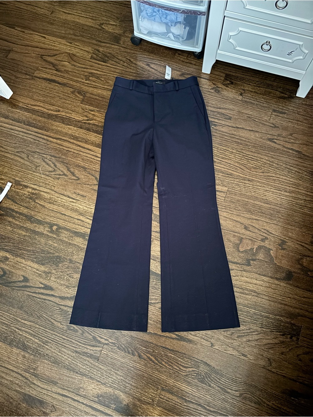Navy Wide Leg Dress Pants